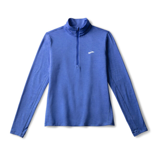 Brooks Women's  Dash 1/2 Zip 2.0 - Htr Bluebell - Image 5