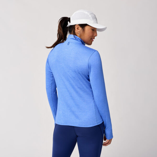 Brooks Women's  Dash 1/2 Zip 2.0 - Htr Bluebell - Image 2