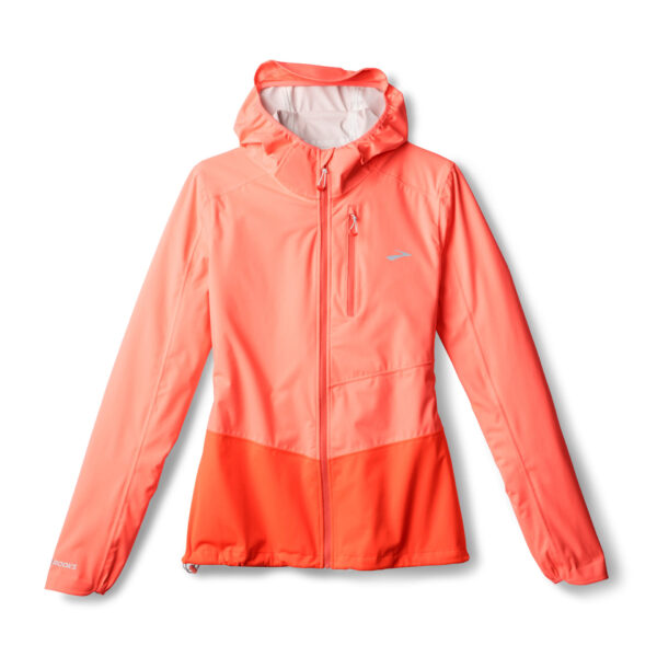 Brooks Women's  High Point Waterproof Jacket 2 - Neo Ember/Flame - Image 5