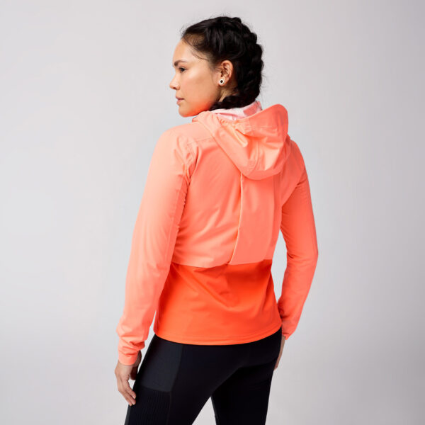 Brooks Women's  High Point Waterproof Jacket 2 - Neo Ember/Flame - Image 2