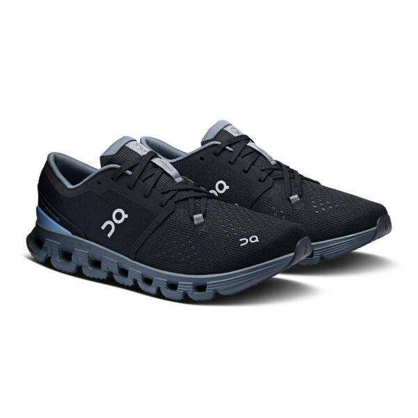 On Running Men's Cloud X 4 - Black/Chambray - Image 3