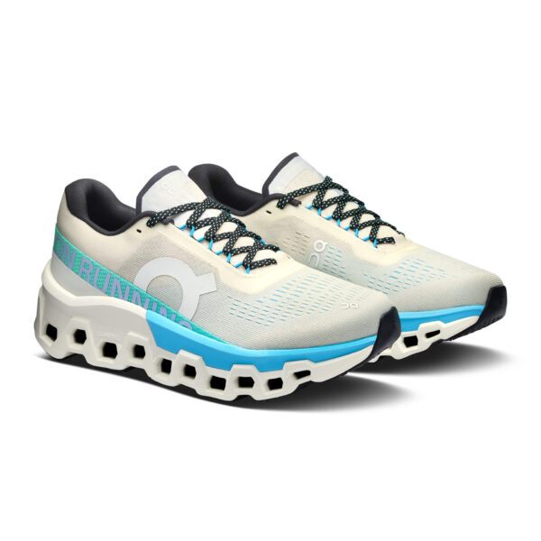 On Women's Cloudmonster 2 - Cream/Horizon - Image 3