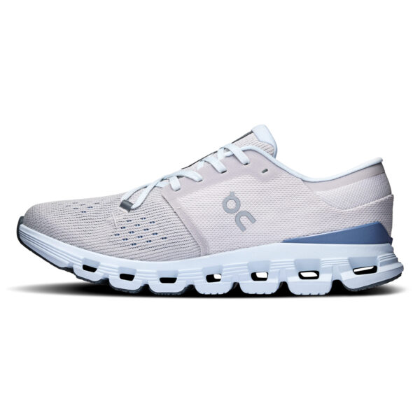 On Running Women's Cloud X 4 - Silver/Chambray - Image 2