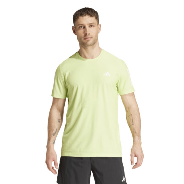 Adidas Men's Own the Run Tee - Pulse Lime - Image 2