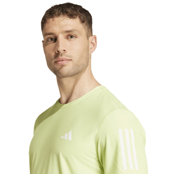 Adidas Men's Own the Run Tee - Pulse Lime - Image 6