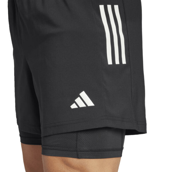 Adidas Men's Own the Run CLIMACOOL 2in1 Short - Black - Image 5