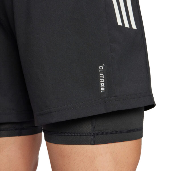 Adidas Men's Own the Run CLIMACOOL 2in1 Short - Black - Image 6