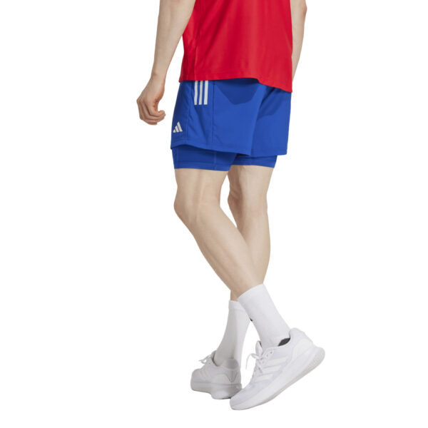 Adidas Men's Own the Run CLIMACOOL 2in1 Short - Royal Blue - Image 3