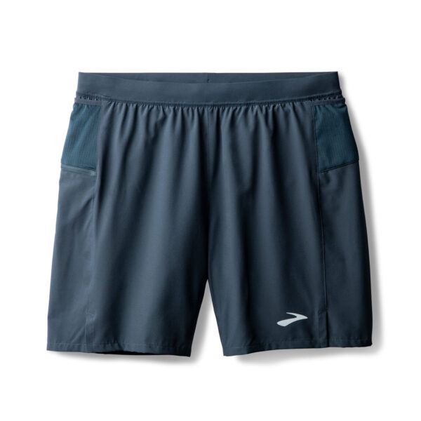 Brooks Men's Journey 7" 2-in-1 Short - Blue Slate - Image 4