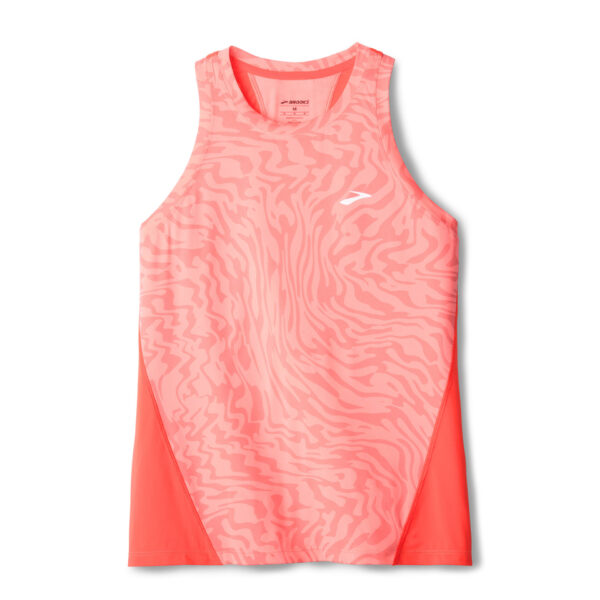 Brooks Women's Sprint Free Tank 3.0 - Neo Cayenne Speedscape - Image 5