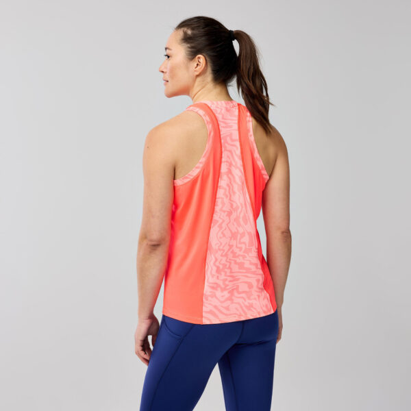 Brooks Women's Sprint Free Tank 3.0 - Neo Cayenne Speedscape - Image 2