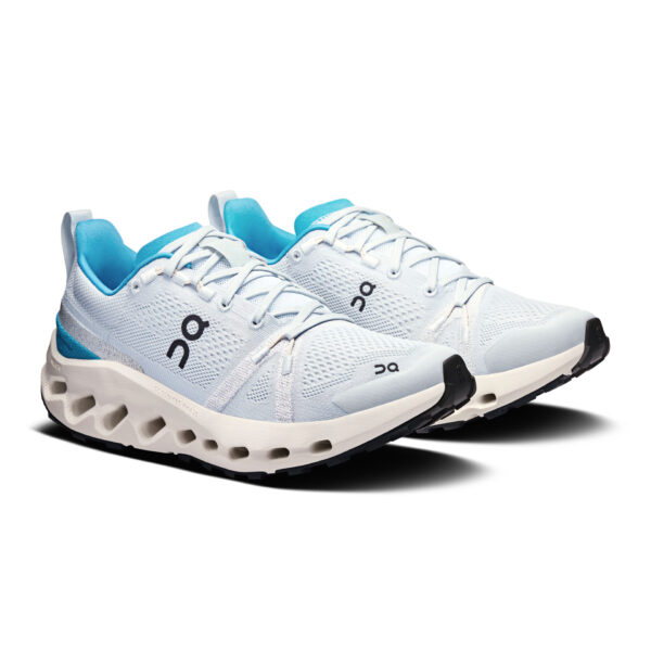 On Women's Cloudsurfer Trail - Arctic/Ivory - Image 3