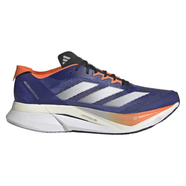 Adidas Men's Adizero Boston 12 - Lucid Blue/Ftwr White/Impact Orange