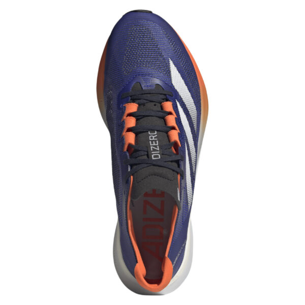 Adidas Men's Adizero Boston 12 - Lucid Blue/Ftwr White/Impact Orange - Image 5