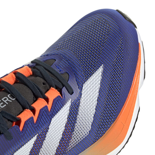 Adidas Men's Adizero Boston 12 - Lucid Blue/Ftwr White/Impact Orange - Image 7