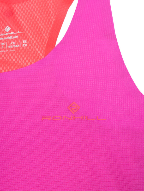 Ronhill Women's Tech Race Vest - Razzmatazz/Sunset - Image 9